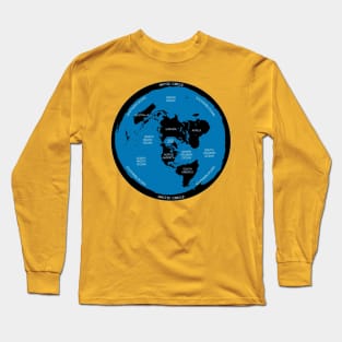 The Flat Earth Map Long Sleeve T-Shirt